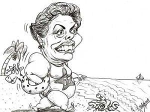 Dilma-praia