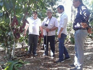 Um dos locais visitado é o Instituto Biofábrica do Cacau, que tem capacidade de produzir em larga escala, mudas de cacaueiros e fruteiras diversas