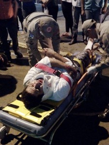 Clodoaaldo Amorim sofre acidente de moto