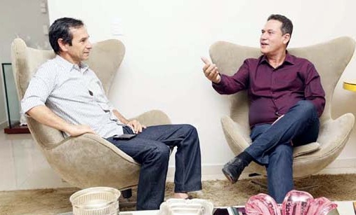Marcelino Tenório incentivado por Maurao de Carvalho a ser candidato a prefeito de Ouro Preto do Oeste