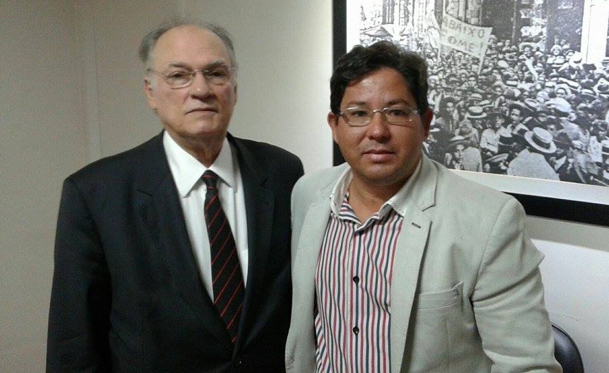 Roberto Freire e Syrne Lima durante encontro Nacional do PPS