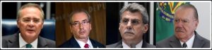 renan, romero, sarney e cunha