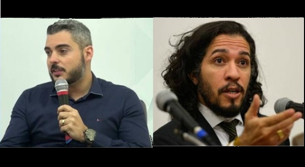 Thiago Flores e o deputado Jean Wyllys