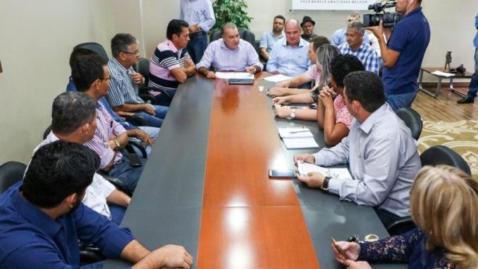 Coletiva de imprensa marca lançamento da obra de ampliação do hospital munipal de Ji-Paraná