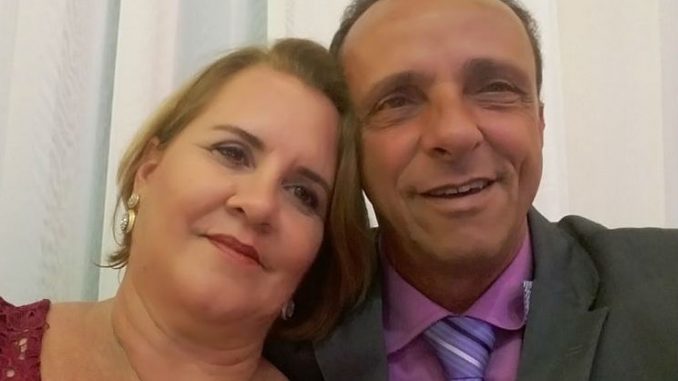 Roseli Dobri com o marido Lazinho da Fetagro