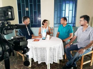 Durante coletiva à imprensa, o coordenador da Renovação Carismática em Ji-Paraná, Arley França, convidou a população para participar.