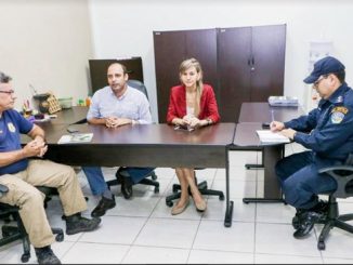 Participaram da coletiva, representantes da comissão organizadora, Polícia Militar e Polícia Rodoviária Federal.