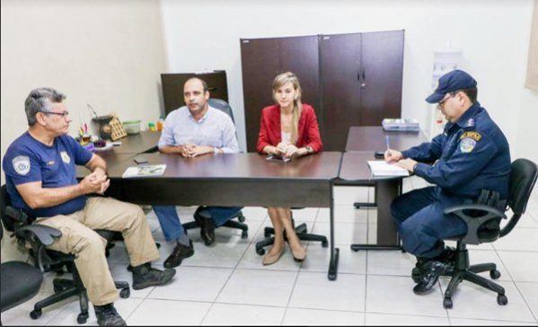 Participaram da coletiva, representantes da comissão organizadora, Polícia Militar e Polícia Rodoviária Federal.