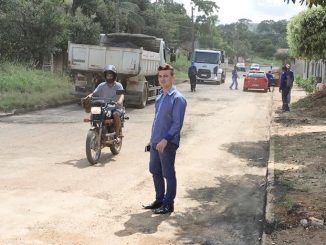 autor do pedido para instalação de um bueiro que há três anos resolveu o problema de inundação na localidade