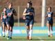 As jogadoras realizam hoje (24) o primeiro treino para enfrentar as australianas, na quinta-feira (26), em Kansas City - Direitos reservados/Fernanda Coimbra - CBF