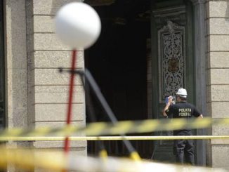 Polícia Federal faz mapeamento de áreas destruídas no Museu Nacional Polícia Federal usa scanner para mapeamento de áreas destrídas do Museu Nacional, no Rio. - Tomaz Silva/Agência Brasil