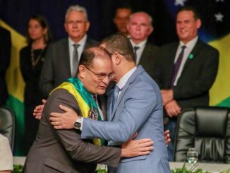 Cerimônia de passagem de faixa de governador de Daniel Pereira para Marcos Rocha
