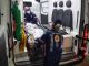 A vítima recebeu os primeiros socorros de uma equipe do Samu e foi levada em estado grave para a emergência do hospital João Paulo II.