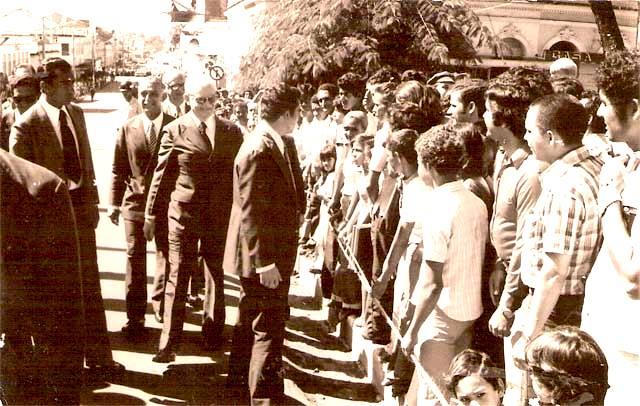 Coronel Humberto da Silva Guedes e o presidente Ernesto Geisel em Porto Velho