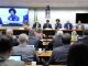 A deputada federal Sílvia Cristina durante a reunião com o ministro Mandetta na Comissão de Seguridade Social da Câmara dos Deputados.