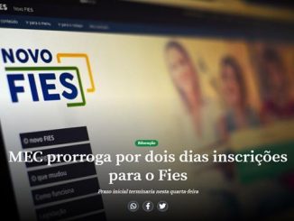 MEC prorroga inscrições para o Fies