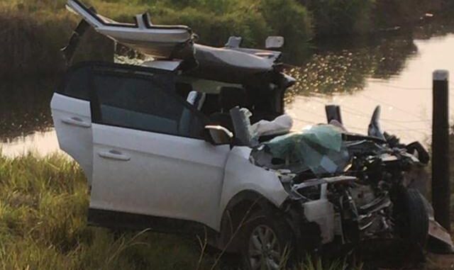 Este é o carro no qual estava a médica Priscila Zanini Gotardo
