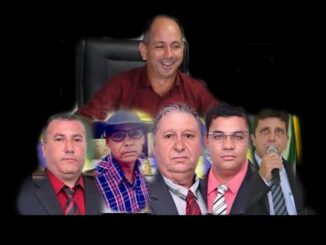 Eliomar Patrício (Solidariedade), e os vereadores Nilton Cezar Tosta Xavier (MDB), Clemente Alves Batista (PT), Eliseu dos Santos Oliveira (PTB), Enocz Dionisio (PP) e Reginaldo Marques Silva (PTB)