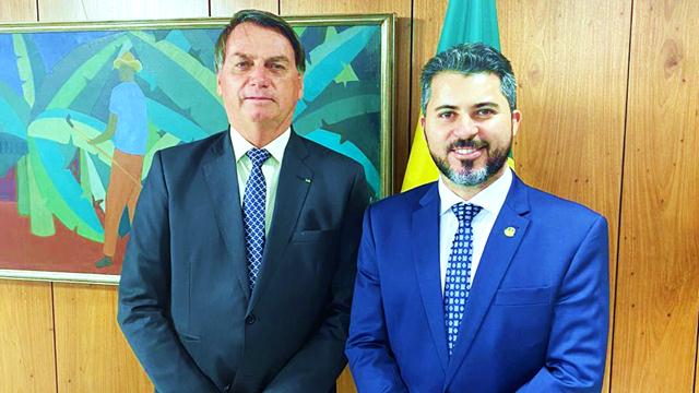 Bolsonaro e Marcos Rogério