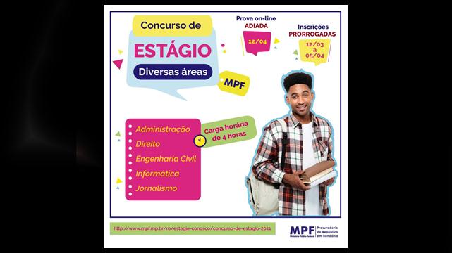 MPF estágio Rondônia Inscrição