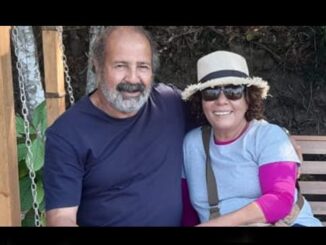 Mário Márcio e a professora Célia