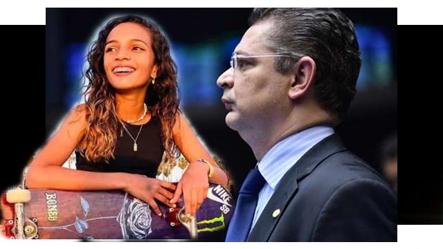 Deputado Sóstenes usa vitória de Rayssa Leal para defender trabalho infantil.