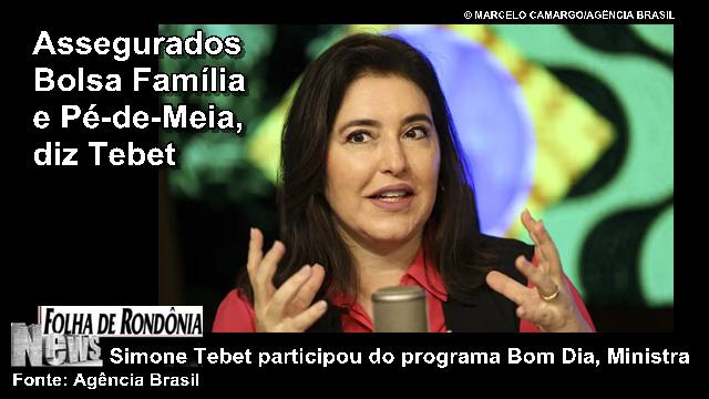Segundo Tebet, haverá mais dinheiro para saúde, educação, projetos sociais, que alavancam a produtividade e o desenvolvimento do Brasil.