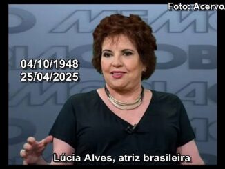 Morre aos 76 anos, no Rio de Janeiro, atriz Lúcia Alves