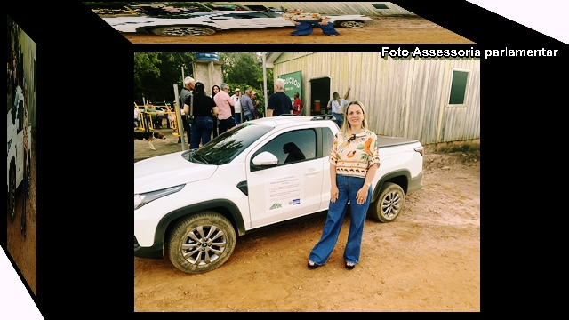 Associação rural de Jaru ganha picape via Claudia de Jesus