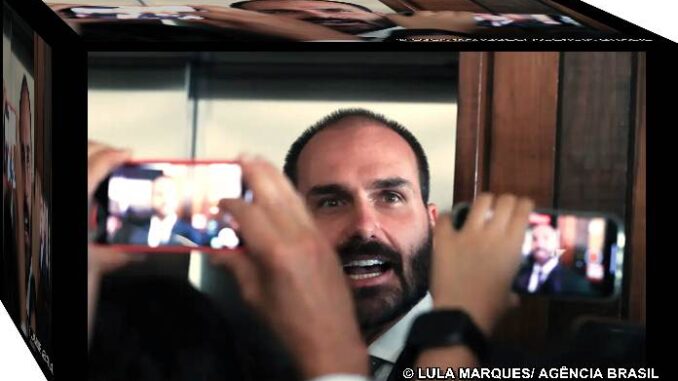Policia Federal ganha mais 60 dias para investigar Eduardo Bolsonaro no inquérito que investiga as ações golpistas no Brasil.