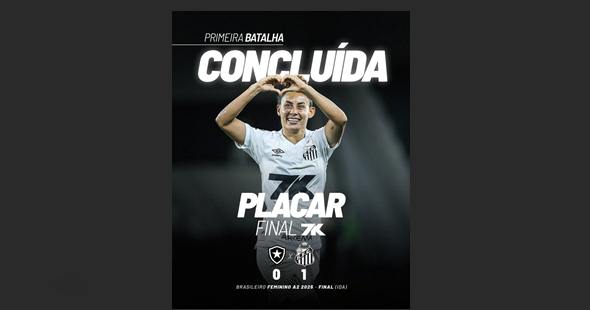 Santos abre vantagem sobre Botafogo na final do Brasileiro A2