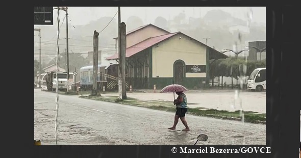 Chuvas avançam pelo Norte e Nordeste do país nesta quinta-feira